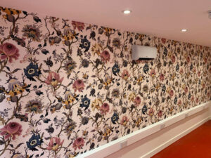 wallpapering flat in london